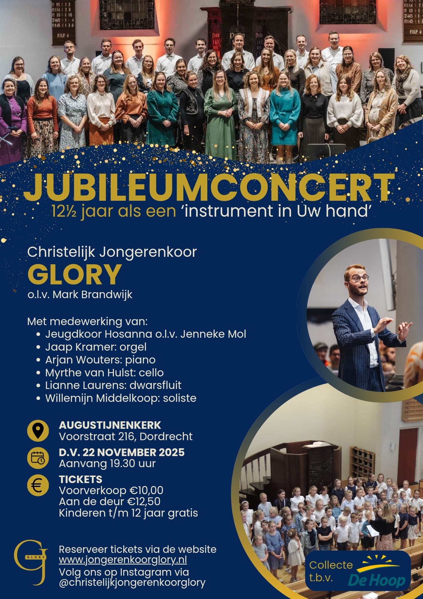 Jubileumconcert Glory 22 november 2025